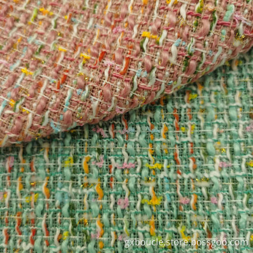 Boucle Fashion design with Lurex fabrics
